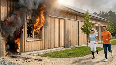 Flammen schlagen um sich! - Asche am Sattel