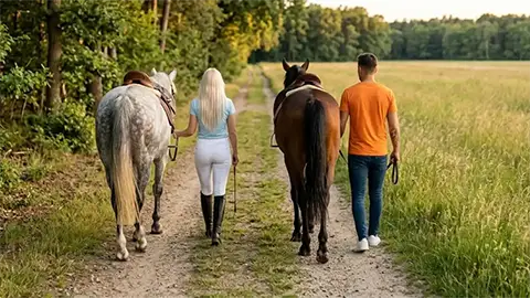 Marc, traust du dich reiten? - Asche am Sattel
